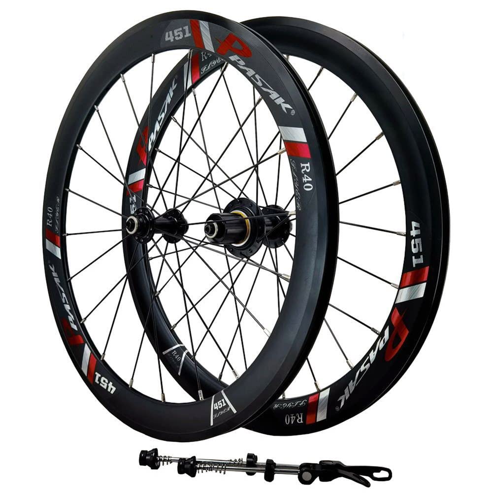 Amazon | 折りたたみ式自転車ホイールセット 20インチ * 1-1/8 V